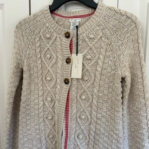 Max Studio Girls’ neutral beige sweater cardigan Small (7-8)